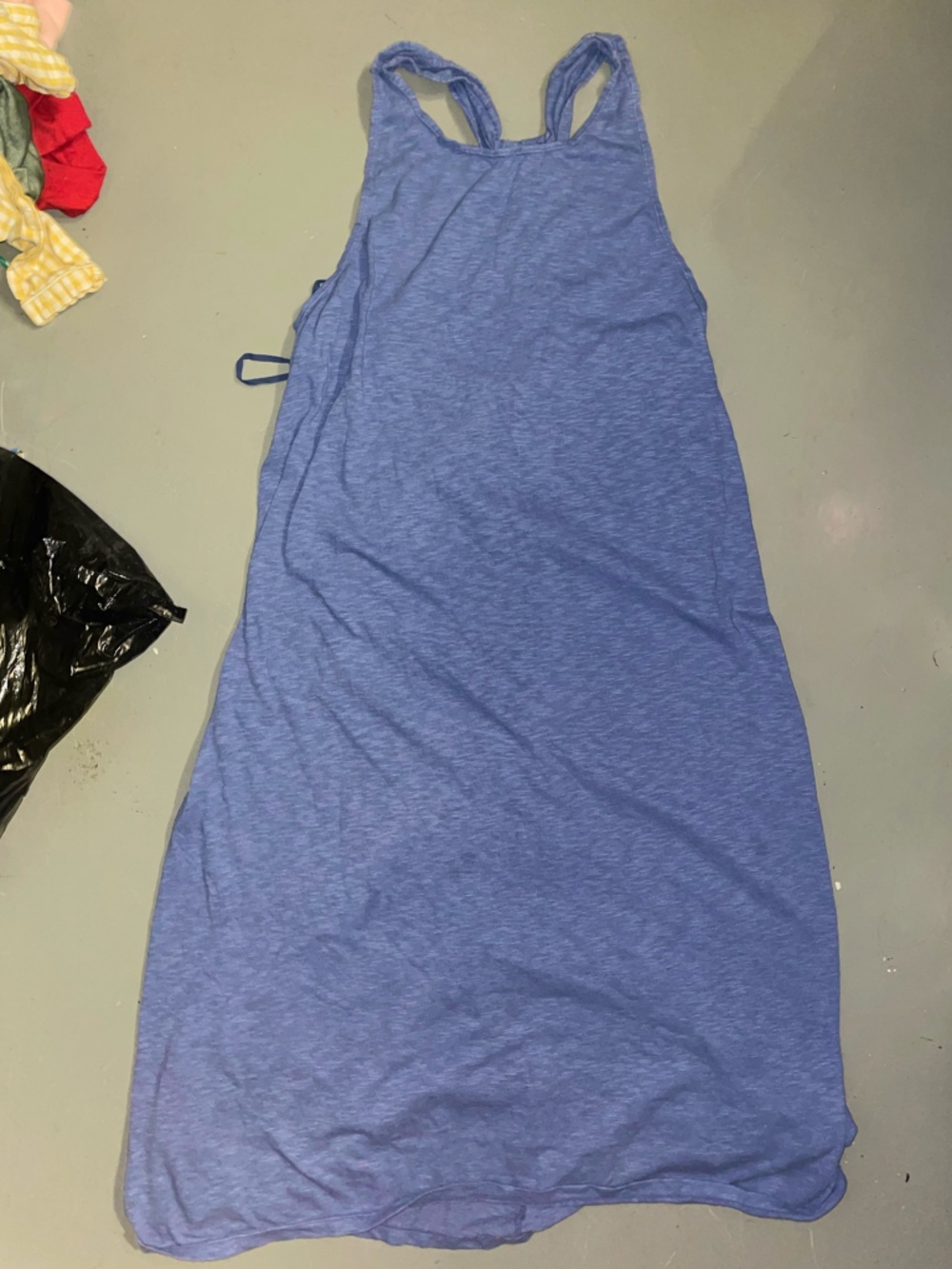 Alice + Olivia Heathered Blue Swim Sarong Cover-Up Like Strechy Dress Size Small